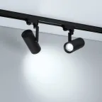 Светильник LGD-URANUS-4TR-R75-18W/25W Warm3500K-MIX BK, 20-50 deg, side holder, 230V, IP20, металл, 5 лет