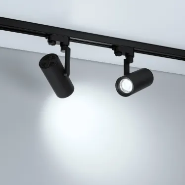 Светильник LGD-URANUS-4TR-R75-18W/25W Warm3500K-MIX BK, 20-50 deg, side holder, 230V, IP20, металл, 5 лет