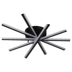 Светильник потолочный светодиодный Rivoli Aurora 6181-201 LED 110 Вт 3000-6000К чёрный с пультом | Б0068476 | Rivoli