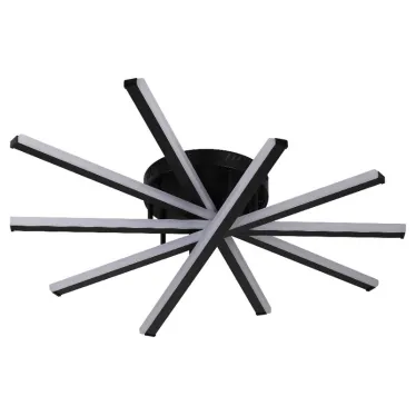 Светильник потолочный светодиодный Rivoli Aurora 6181-201 LED 110 Вт 3000-6000К чёрный с пультом | Б0068476 | Rivoli