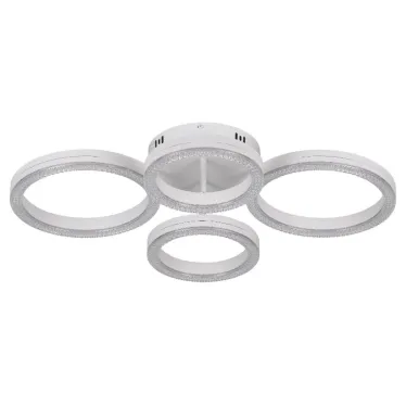 Светильник потолочный светодиодный Rivoli Juniper 6187-702 LED 75 Вт 3000-6000К белый с пультом | Б0068478 | Rivoli