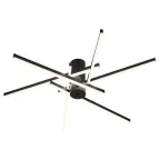 Светильник потолочный светодиодный Rivoli Violet 6180-201 LED 90Вт 3000-6000К чёрный с пультом | Б0068479 | Rivoli