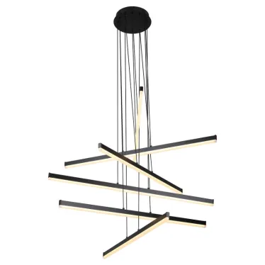 Светильник подвесной (подвес) Rivoli Mabel 6183-201 LED 120 Вт 3000-6000К чёрный светодиодный с пультом | Б0068430 | Rivoli