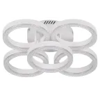                  Светильник потолочный светодиодный Rivoli Juniper 6187-701 LED 75Вт 3000-6000К белый с пультом | Б0068407 | Rivoli
               