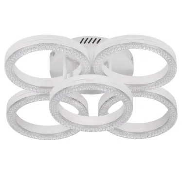 Светильник потолочный светодиодный Rivoli Juniper 6187-701 LED 75Вт 3000-6000К белый с пультом | Б0068407 | Rivoli