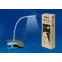 Светильник настольный TLD-554 Blue/LED/400Lm/5500K/Dimmer «прищепка» 4W сенсор Голубой | UL-00003646 | Uniel