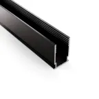 Профиль алюминиевый анодированный для гибкого неона 8х16 мм 2м черный