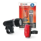 Фонарь велосипедный BL 01 5LED с задним фонарем 4AAA 3 режима с кронштейном ЧЕРНЫЙ | 4690612035192 | IN HOME