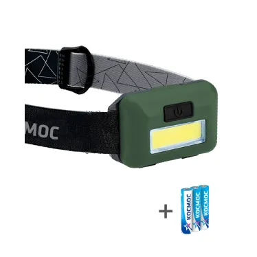 Фонарь налобный 3ВтCOBLED/3xAAA (R03) в комплекте/корпус ABS-пластик