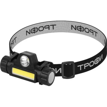 Фонарь налобный светодиодный Трофи GA-101 аккумуляторный 3 Вт COB + 3 Вт LED 2 режима магнит | Б0069568 | Трофи