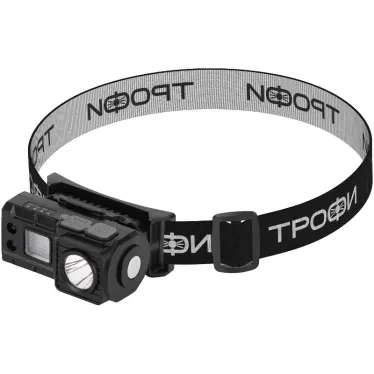 Фонарь налобный светодиодный Трофи GA-102 аккумуляторный 3 Bт сенсорное управление магнит клипса 5 режимов | Б0069569 | Трофи