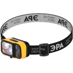 Фонарь налобный светодиодный  Рабочие Практик GA-813 аккумуляторный 3+3 Bт сенсорное управление дисплей 4 режима | Б0069576 | ЭРА