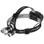 Фонарь налобный светодиодный Трофи GA-106 аккумуляторный 4 режима трехламповый High Power Headla | Б0069573 | Трофи