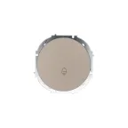                  OSEN Кнопка звонка, 10 А, механизм, титан Lezard 743-3788-103
               