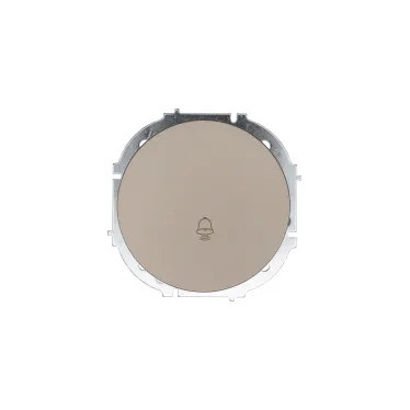 OSEN Кнопка звонка, 10 А, механизм, титан Lezard 743-3788-103