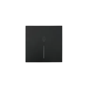 ZIMA Кнопка звонка с подсветкой черный бархат безвинтовой зажим/клемма LEZARD