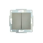 ASTI Выключатель 2-кл., 10 А, механизм, платина Lezard 7081-3588-101
