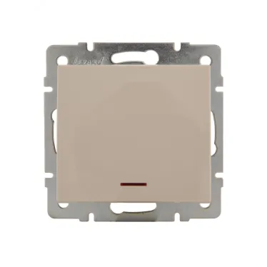 Выключатель RAIN с подсветкой крем механизм