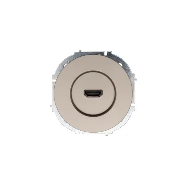 OSEN Розетка HDMI, механизм, титан Lezard 743-3788-203