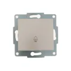                  KARINA Кнопка звонка жемчужно-белый перламутр (10шт/120шт)
               