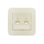 ASTI Розетка 2-ая компьютерная, крем Lezard 7081-0303-141