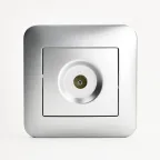 KARINA Розетка ТВ оконечная матовое серебро (10шт/120шт)