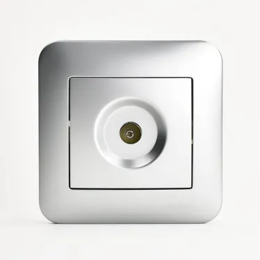 KARINA Розетка ТВ оконечная матовое серебро (10шт/120шт)