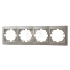                  Мира Рамка 4 поста горизонтальная жемчужно-белый перламутр без вставок
               