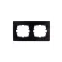 KARINA Рамка 2-ая горизонтальная б/вст чёрный бархат (10шт/120шт)