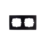                  KARINA Рамка 2-ая горизонтальная б/вст чёрный бархат (10шт/120шт)
               