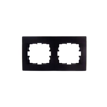 KARINA Рамка 2-ая горизонтальная б/вст чёрный бархат (10шт/120шт)