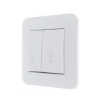 KARINA Выключатель проходной двойной белый (10шт/120шт)