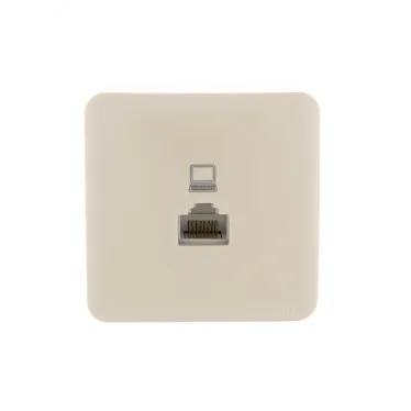 VIOLA Розетка компьютерная крем (12шт/144шт)