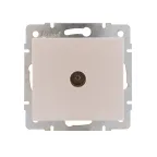                  Розетка RAIN ТВ оконечная жемчужно-белый перламутр механизм
               