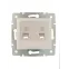 KARINA Розетка телефонная двойная евро жемчужно-белый перламутр (10шт/120шт)