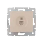                  KARINA Розетка телефонная евро крем (10шт/120шт)
               