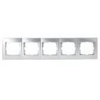                  KARINA Рамка 5-ая горизонтальная б/вст матовое серебро (10шт/120шт)
               