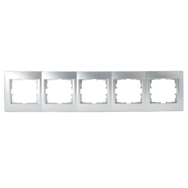 KARINA Рамка 5-ая горизонтальная б/вст матовое серебро (10шт/120шт)