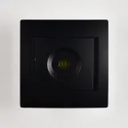 KARINA Розетка ТВ проходная чёрный бархат (10шт/120шт)