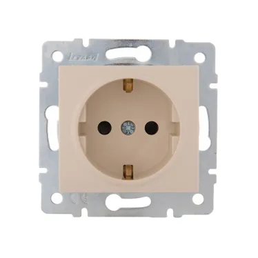 KARINA Розетка с защитой от детей ПБТ крем (10шт/120шт)