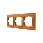 VIOLA Выключатель двойной белёный дуб (12шт/144шт)