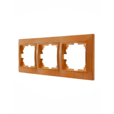 VIOLA Выключатель двойной белёный дуб (12шт/144шт)