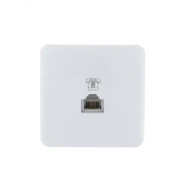 VIOLA Розетка телефонная евро белый (12шт/144шт)