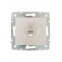 KARINA Розетка телефонная евро жемчужно-белый перламутр (10шт/120шт)