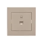 Розетка RAIN компьютерная крем