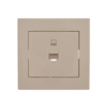 Розетка RAIN компьютерная крем