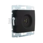                  KARINA Розетка ТВ оконечная чёрный бархат (10шт/120шт)
               