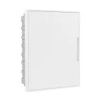 Щиток 24 мод встраиваемый для полых стен слаботочный FRAME, белый, с белой дверцей, с монтажной платой, в комплекте с 1 розеткой Viva (арт. 45005) и 1 коробкой PDD (арт. 10033)