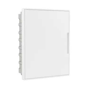 Щиток 24 мод встраиваемый для полых стен слаботочный FRAME, белый, с белой дверцей, с монтажной платой, в комплекте с 1 розеткой Viva (арт. 45005) и 1 коробкой PDD (арт. 10033)