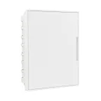 Щиток 24 мод встраиваемый слаботочный FRAME, белый, с белой дверцей, с монтажной платой, в комплекте с 1 розеткой Viva (арт. 45005) и 1 коробкой PDD (арт. 10033)